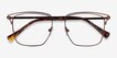Hewitt Coffe MetalEyeglass Frames from EyeBuyDirect, Closed View