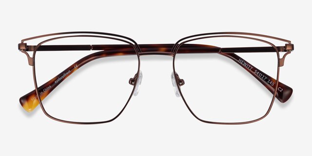 Hewitt Coffe MetalEyeglass Frames from EyeBuyDirect, Closed View