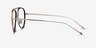Cana Tortoise  Gold MetalEyeglass Frames from EyeBuyDirect, Side View