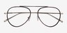 Cana Tortoise  Gold MetalEyeglass Frames from EyeBuyDirect, Closed View