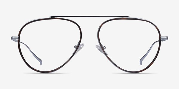 Cana Tortoise  Silver Metal Eyeglass Frames