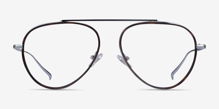 Cana Tortoise  Silver Metal Eyeglass Frames from EyeBuyDirect