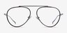 Cana Tortoise  Silver MetalEyeglass Frames from EyeBuyDirect, Front View