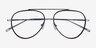 Cana Tortoise  Silver MetalEyeglass Frames from EyeBuyDirect, Closed View