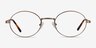 Equinox Bronze MetalEyeglass Frames from EyeBuyDirect, Front View