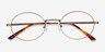 Equinox Bronze MetalEyeglass Frames from EyeBuyDirect, Closed View