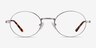Equinox Gunmetal MetalEyeglass Frames from EyeBuyDirect, Front View