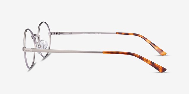 Equinox Gunmetal MetalEyeglass Frames from EyeBuyDirect, Side View