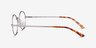 Equinox Gunmetal MetalEyeglass Frames from EyeBuyDirect, Side View
