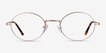 Equinox Gold MetalEyeglass Frames from EyeBuyDirect, Front View