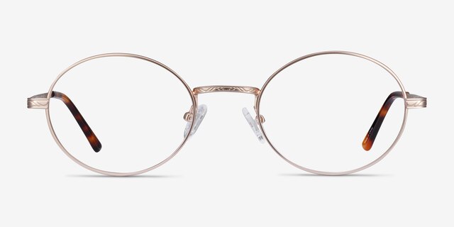 Equinox Gold MetalEyeglass Frames from EyeBuyDirect, Front View