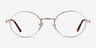 Equinox Gold MetalEyeglass Frames from EyeBuyDirect, Front View