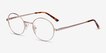 Equinox Gold MetalEyeglass Frames from EyeBuyDirect, Angle View