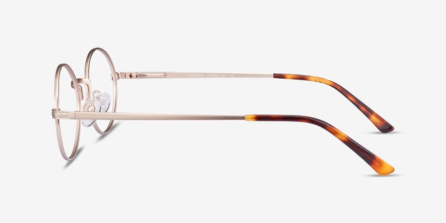 Equinox Gold MetalEyeglass Frames from EyeBuyDirect, Side View