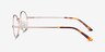 Equinox Gold MetalEyeglass Frames from EyeBuyDirect, Side View