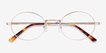 Equinox Gold MetalEyeglass Frames from EyeBuyDirect, Closed View