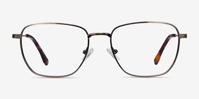 Throne Bronze MetalEyeglass Frames from EyeBuyDirect, Front View