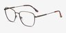 Throne Bronze MetalEyeglass Frames from EyeBuyDirect, Angle View