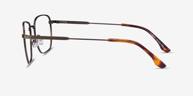 Throne Bronze MetalEyeglass Frames from EyeBuyDirect, Side View