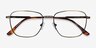 Throne Bronze MetalEyeglass Frames from EyeBuyDirect, Closed View