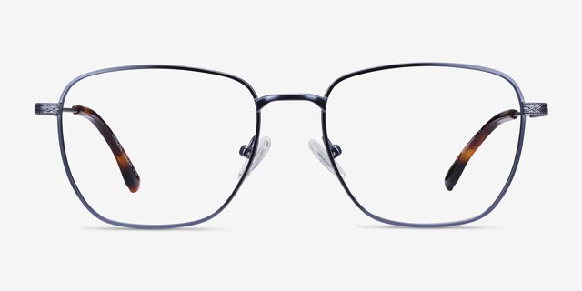 Throne Blue MetalEyeglass Frames from EyeBuyDirect, Front View