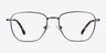 Throne Blue MetalEyeglass Frames from EyeBuyDirect, Front View