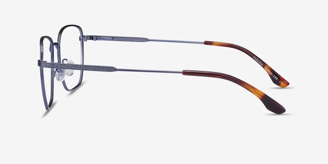 Throne Blue MetalEyeglass Frames from EyeBuyDirect, Side View