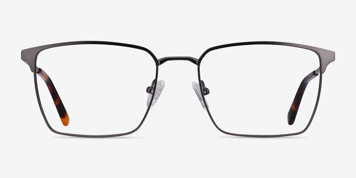 Metro Gunmetal Metal Eyeglass Frames from EyeBuyDirect