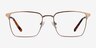 Metro Coffee MetalEyeglass Frames from EyeBuyDirect, Front View