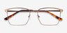 Metro Coffee MetalEyeglass Frames from EyeBuyDirect, Closed View