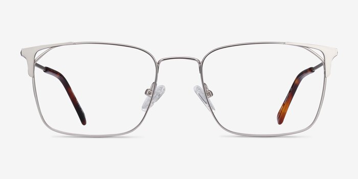 Emett Silver Metal Eyeglass Frames from EyeBuyDirect