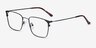 Emett Noir MétalMontures de lunettes de vue d'EyeBuyDirect, Vue d'Angle