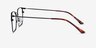 Emett Noir MétalMontures de lunettes de vue d'EyeBuyDirect, Vue de Côté
