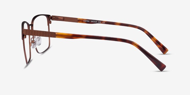 Capra Bronze Acetate-metalMontures de lunettes de vue d'EyeBuyDirect, Vue de Côté