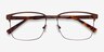 Capra Bronze Acetate-metalMontures de lunettes de vue d'EyeBuyDirect, Vue Rapprochée