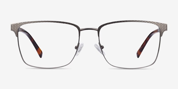 Capra Gunmetal Acetate-metal Montures de lunettes de vue d'EyeBuyDirect