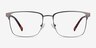 Capra Gunmetal Acetate-metalEyeglass Frames from EyeBuyDirect, Front View