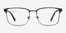 Capra Noir Acetate-metalMontures de lunettes de vue d'EyeBuyDirect, Vue de Face