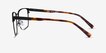 Capra Black Acetate, MetalEyeglass Frames from EyeBuyDirect, Side View