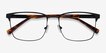 Capra Black Acetate, MetalEyeglass Frames from EyeBuyDirect, Closed View