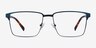 Douglas Blue MetalEyeglass Frames from EyeBuyDirect, Front View