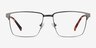 Douglas Gunmetal MetalEyeglass Frames from EyeBuyDirect, Front View