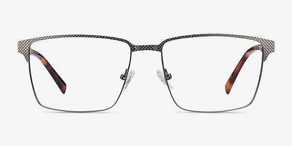 Douglas Gunmetal Metal Eyeglass Frames