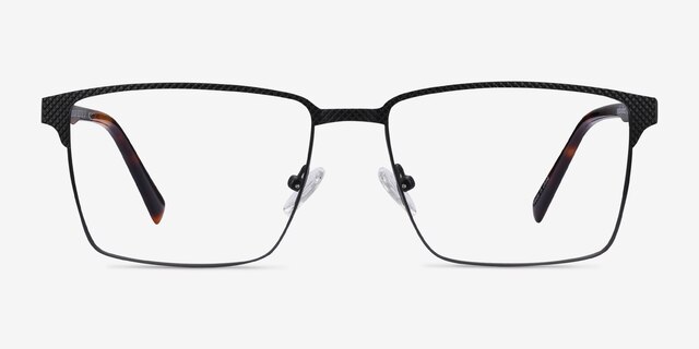 Douglas Noir MétalMontures de lunettes de vue d'EyeBuyDirect, Vue de Face