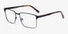 Douglas Noir MétalMontures de lunettes de vue d'EyeBuyDirect, Vue d'Angle