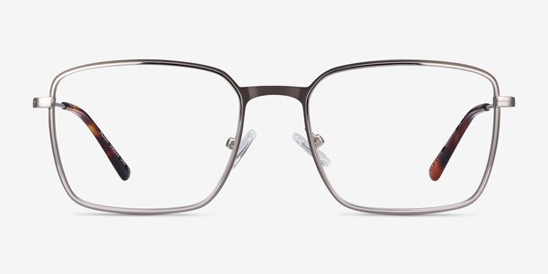 Align Gunmetal & Silver Métal Montures de lunettes de vue