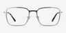 Align Gunmetal & Silver MetalEyeglass Frames from EyeBuyDirect, Front View