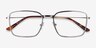 Align Gunmetal & Silver MetalEyeglass Frames from EyeBuyDirect, Closed View