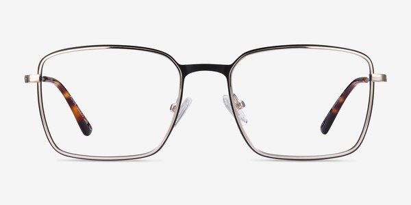 Align Black & Silver Métal Montures de lunettes de vue