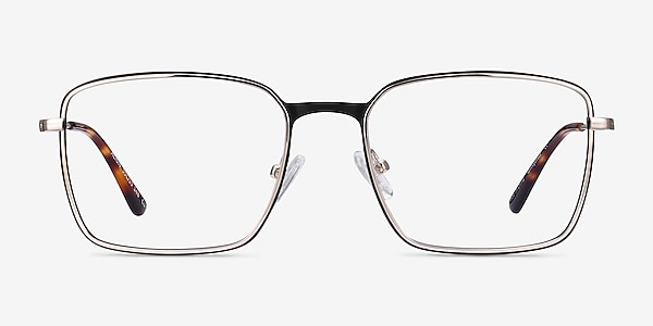 Align Black & Silver Metal Eyeglass Frames